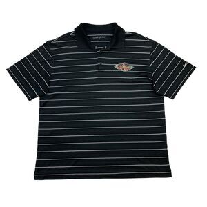 Nike MLB 2017 All Star Game Shirt Mens L Large Black Performance Golf Polo